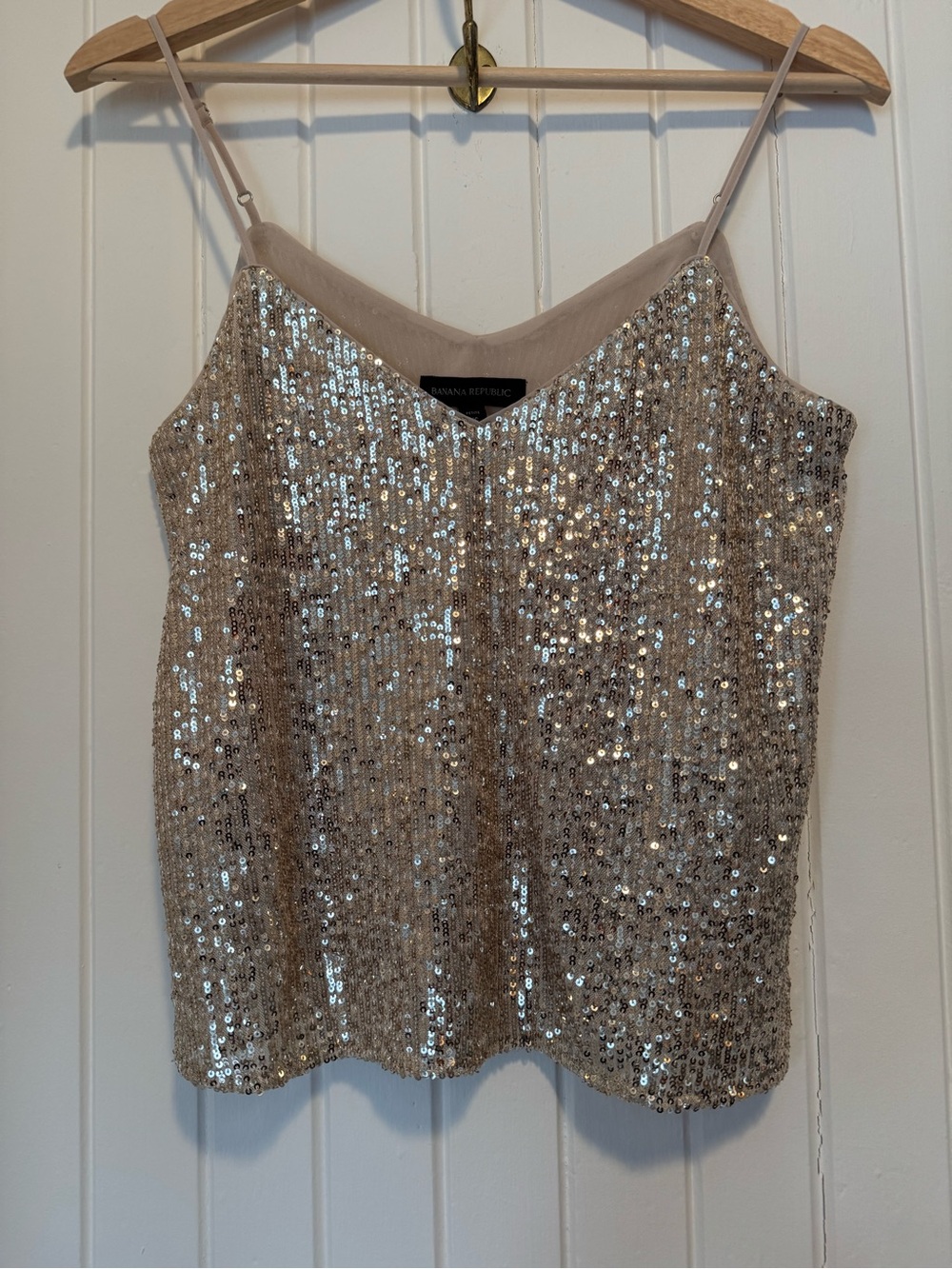 Banana Republic Champagne Sequin Camisole